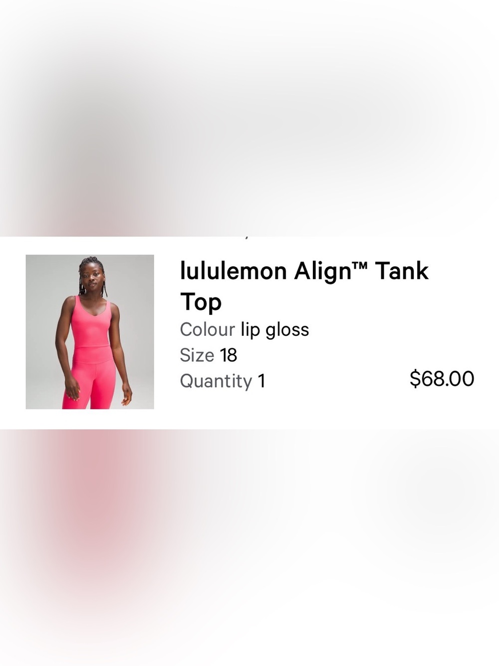 lululemon athletica Align Tank Top in Lip Gloss Pink